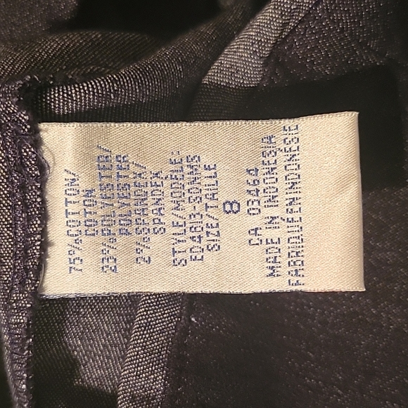 Ricki's dark indigo denim pencilskirt with yellow belt. Size 8 - Picture 6 of 8